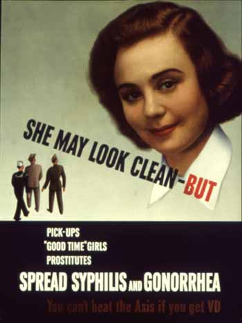 Sex therapy gonorrhea poster she may look clean-but